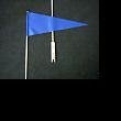 Bicycle Safety Flag Blue Pennet with Axel Bracket Mount