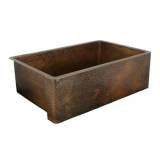 Belle Foret F1KIT Oil Rubbed Bronze Belle Foret Front Apron Copper Kitchen Sink
