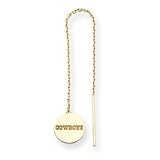 14K Dallas Cowboys Disc Cowboys Threader Earrings