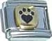 Jewelry : Clearly Charming Paw Print Animal Italian Charm Bracelet Link