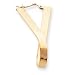 14k Polished Twisted Bar Hoop Earrings