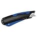 Cosco 091524 Easycut Self Retracting Box Cutter Knife with Shielded Blade Black Blue
