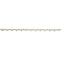 14K Two Tone Cross Heart Bracelet - 7 inches