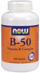 B-50 by NOW Foods - (250 Vegetarian Tablets)
