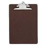 Hardboard Clipboard, Nickel-Plated Clip, 9