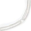 Sterling Silver Beaded Necklace - 16 Inch