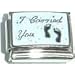 Clearly Charming I Carried You Italian Charm Bracelet Link
