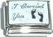 Clearly Charming I Carried You Italian Charm Bracelet Link