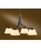 Hubbardton Forge Modern Prairie Wrought Iron Chandelier