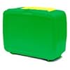 Lunchbox Green Plastic with Yellow Handle