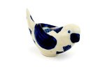 Polish Pottery Figurine Bird (1.97in.H x 1.97in.W x 4.53in.L) Traditional Pattern - H4596C