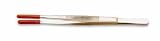TWEEZER 12 EXTRA LONG COATED TIP ECONOMY CHROME PLATED STEEL
