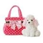 Aurora Plush 8" Fancy Pals Fancy Polka Dot Pet Carrier