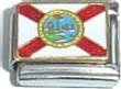 Clearly Charming Florida State Flag Italian Charm Bracelet Link
