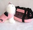 Dog Set Carrier-Coat Pink Diva Small