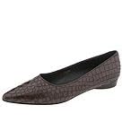 Buy Donald J Pliner Oma | Ladies Dress Flat Shoes Antique Tan Gator Patent Expresso Nappa by Donald J Pliner