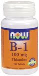 B-1 (Thiamine) by NOW Foods - Vitamins (100 mg - 100 Tablets)