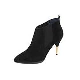 daniblack Trotter | Ladies Dress Pull-on Boots Black Kid Suede by daniblack