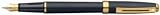 Sheaffer Prelude Black Matte /GT Fine Point Fountain Pen - SH-346-0F