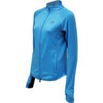 More Mile Tech Thermal Full Zip Running Top - Cyan