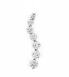 14k White Gold & Diamond Journey Pendant (0.75ctw)