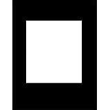 Adorama Black Trans-Mat, 7 1/2"x 9 1/2" Slide Presentation Board with One 4"x 5" Opening.