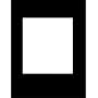Adorama Black Trans-Mat, 7 1/2"x 9 1/2" Slide Presentation Board with One 4"x 5" Opening.
