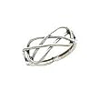 Toe Ring Celtic Knot Basket Weaved - Sterling Silver