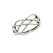 Celtic Knot Basket Weaved - Sterling Silver Toe Ring