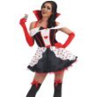 QUEEN OF HEARTS Adult Fancy Dress Costume All Sizes
