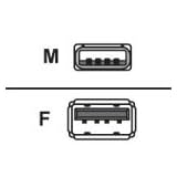 APC - USB extender - 4 PIN USB Type A (M) - 4 PIN USB Type A (F) - 3 m