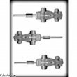 3 Pack, Race Car Sucker Hard Candy Mold