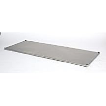 [Itm] 18"W x 48"L [Acsry To]: Solid Steel Shelves - Galvanized Steel - 18"W x 48"L