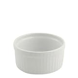 5 Ounce White Undecorated Porcelain Souffle Dish (07-1272) Category: China Bouillon