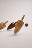 Wooden Spinning Top - Thunderbolt