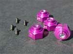 Alum. Hex Hub Clamp 12mm,Purp.