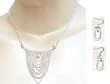 Necklace Earring Set Silver Handmade Jewelry 17.5 inches (nsnec271)