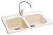 Tools & Hardware : Kindred DC2233/80/04 22-by-33-Inch Double Bowl Drop-In Composite Kitchen Sink