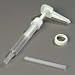 Carlisle 3831038P White 5-Inch Plastic Pump & Lid Set (Case of 12)