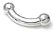 316L Surgical Steel Bent Curved Barbell 00g 00 Gauge