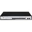 D-Link Web Smart DGS-1210-10P - Switch - Managed - 10 ports - Ethernet, Fast Ethernet, Gigabit Ethernet - 10Base-T, 100Base-TX, 1000Base-T + 2 x shared SFP (empty) - 1U - PoE - external