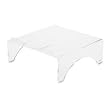 Acrylic Monitor Stand, Supports up to 19" Monitors, Clear