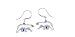Clearly Charming Polar Bear Silver and Enamel Earrings