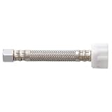 "Stainless Toilet Supply Line ""FLEXIBLE SUPPLY FOR TOILET 3/8COMP X 7/8 BALLCOCK X 9"""""""