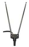 Luxtronic 5-Section Back-Of-Set Antenna W/ Coaxial Connector Adjustable Telescoping Dipoles