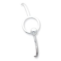 Sterling Silver Circle Bangle Bracelet