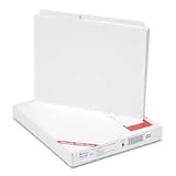 AVE20405 Tabs For Copiers,Unpunched,Double Rev. Collated,110lb,White