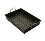 Roast Pan, 17 in 12 in x 3 in, Handles & Rack, Non-Stick Aluminized Steel