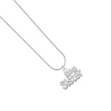 Silver Big Sister Snake Chain Charm Necklace [Jewelry]