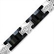 11ToZ9JejJL. SL160  ZALES Mens 1/2 CT. T.W. Diamond Stainless Steel and Black Tungsten Bracelet